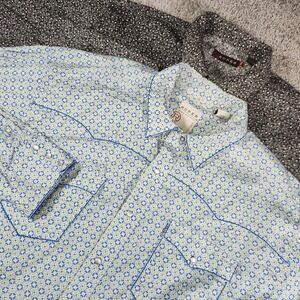 Roper Shirt Mens 2XL XXL LOT OF 2 Pearl Snap Western Cowboy Rodeo Bull Ranch